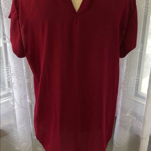 🎄 Le chateau pink shirt blouse  SZ L - Picture 4 of 7